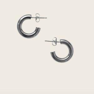 Laura Lombardi Silver Hoops (RESERVED FOR PoppinBubbly)
